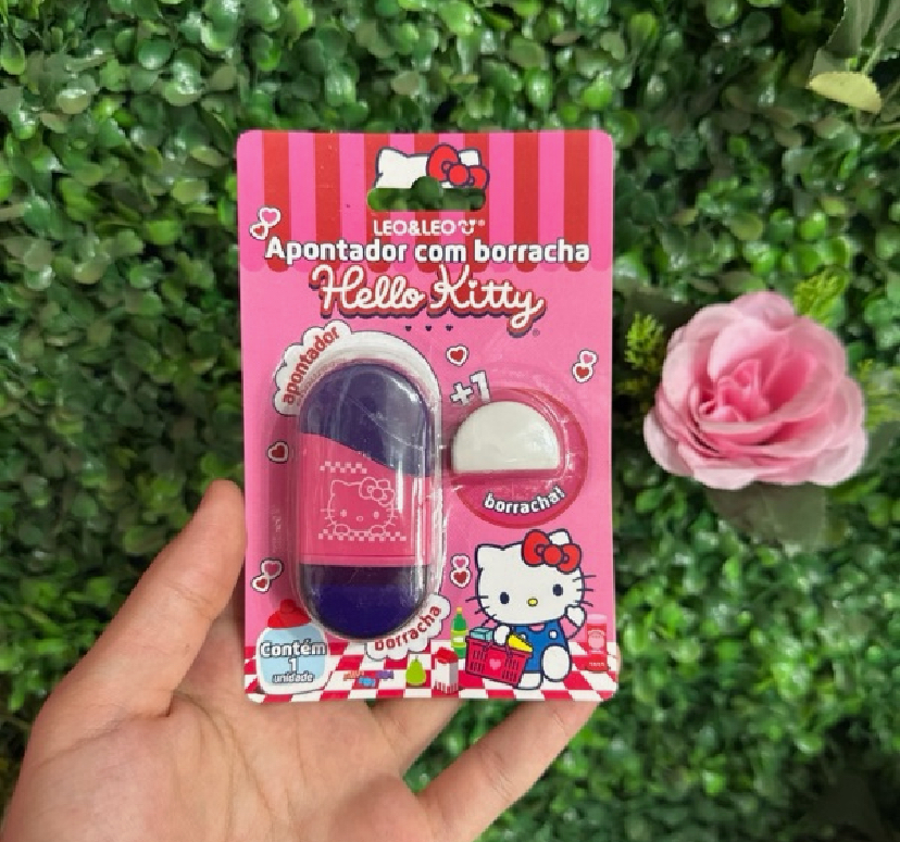 Apontador + Borracha Hello Kitty