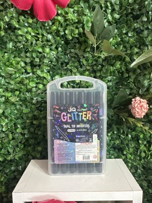 Kit Caneta Hidrocor Glitter Ponta dupla 24 Cores