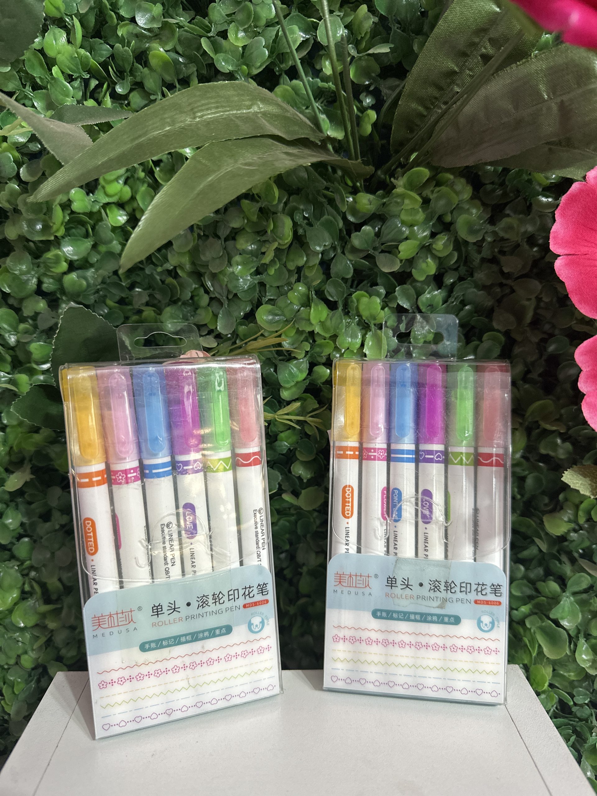 Kit com 6 unidade de Carimbo Roller Print